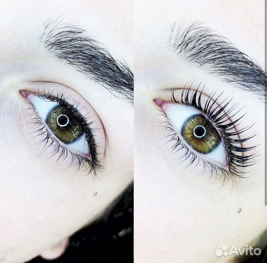 Ламинирование коллагенирование ресниц бровей