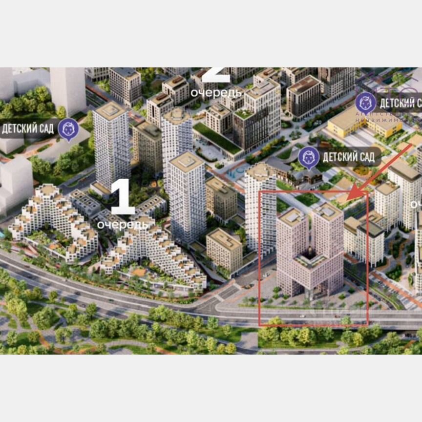 1-к. квартира, 36 м², 6/27 эт.