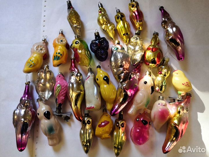 Елочные игрушки стекло