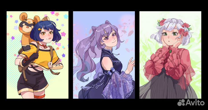 Рисунки на заказ / иллюстрации / арт / аниме