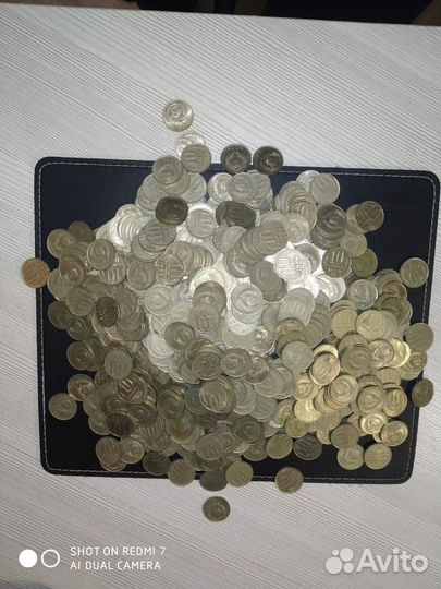 Монеты СССР 10 копеек. 1.5кг 1000шт