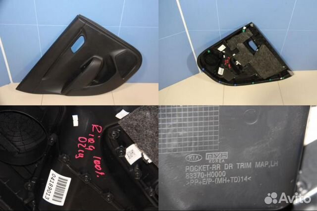 Обшивка двери задняя левая KIA Rio 2017