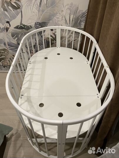 Детская кроватка трансформер 9 в 1 с маятником