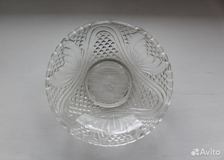 Салатник стеклянный времен СССР (2 штуки)