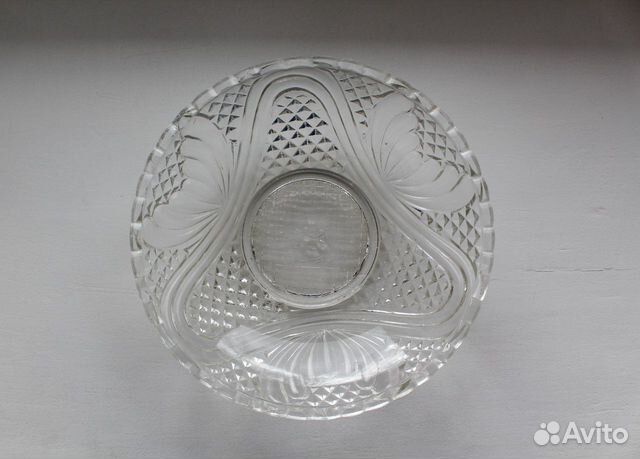 Салатник стеклянный времен СССР (2 штуки)