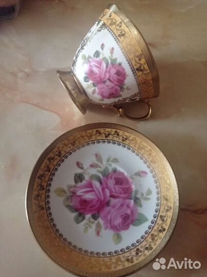 Чайные пары 6 штук блюдца