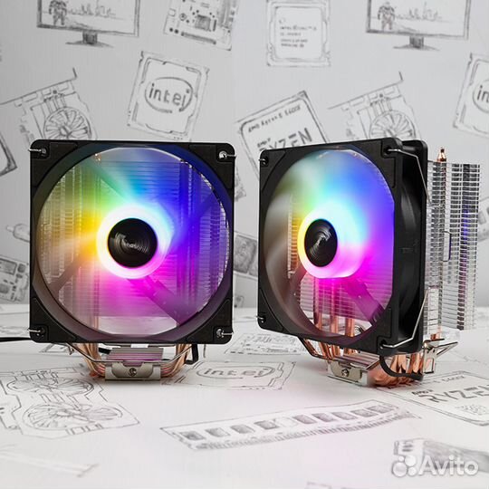 Кулер для процессора RGB 150W