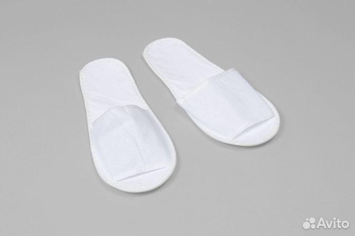 603-742 Тапочки махровые one size 1пар махра белый