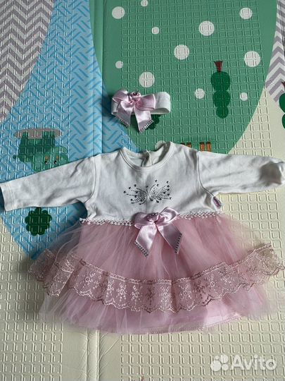 Платья на новорожденную малышку 0-2 мес