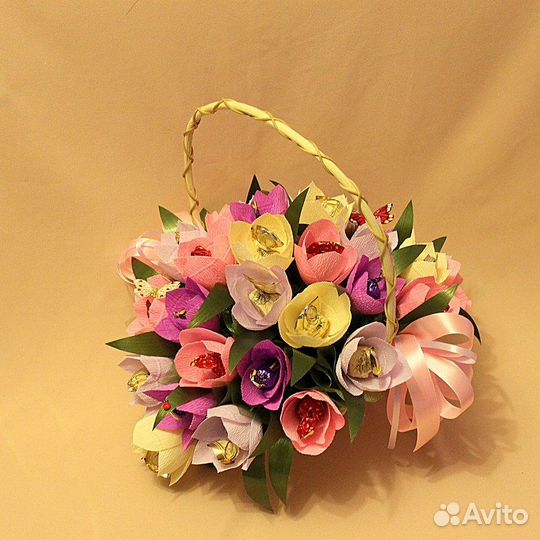 Сладкие букеты из конфет