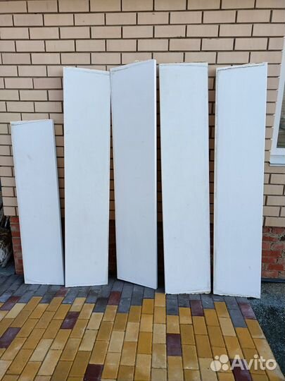 Подоконники пластиковые пвх б/у 3 штуки