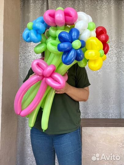 Цветы из воздушных шаров