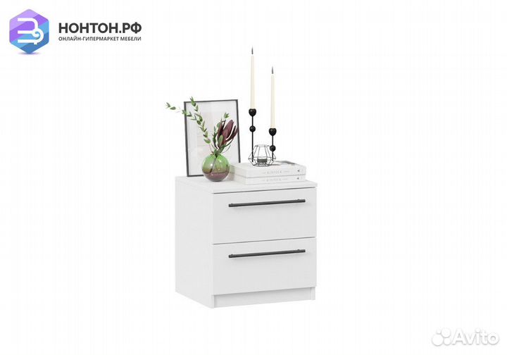Тумба прикроватная Агата белый