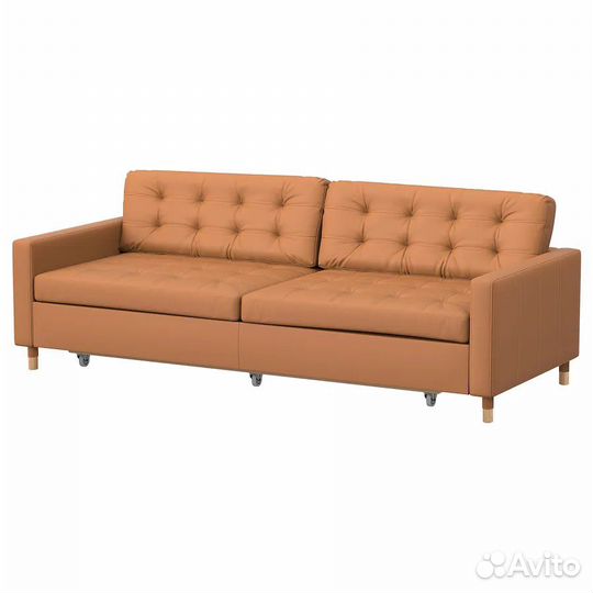 Кожаный диван б/у IKEA