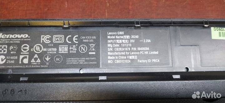 Lenovo G505 AMD A4, DDR3 6gb, SSD 64gb, HDD 320gb