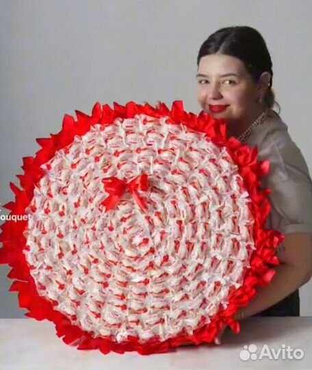 Сладкие букеты из конфет, зефира