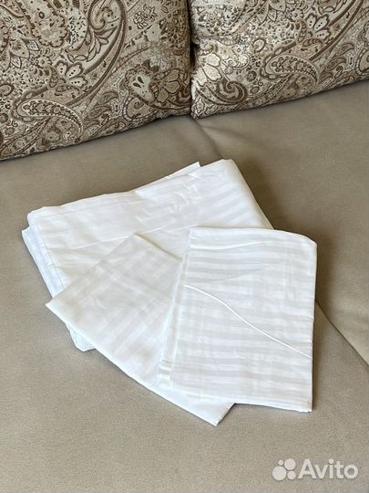 Постельное белье страйп-сатин (размер как у IKEA)