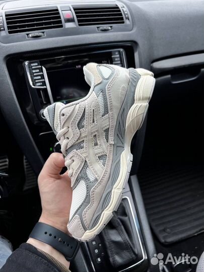 Кроссовки asics gel nyc oyster grey 36-45