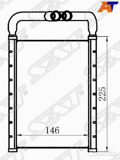 Радиатор отопителя Hyundai Santa Fe 2