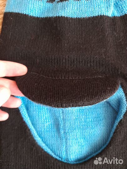 Шапка зимняя Балаклава с козырьком детская