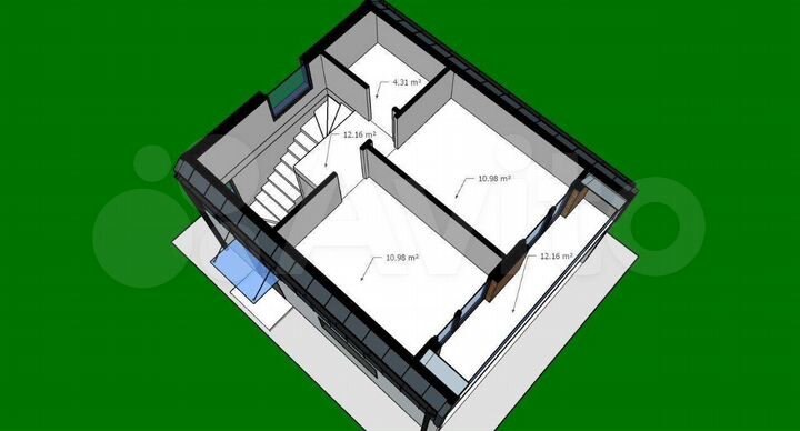 Дом 96 м² на участке 6 сот.