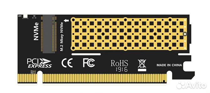 Адаптер для SSD M.2 (NVMe) в слот PCI-E