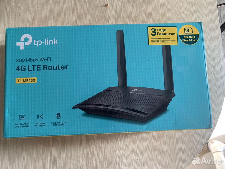 Wifi роутер 4g модем tp-link tl-mr100