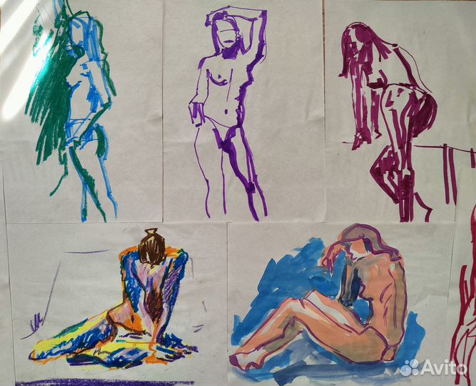 Наброски.Обнаженная натура