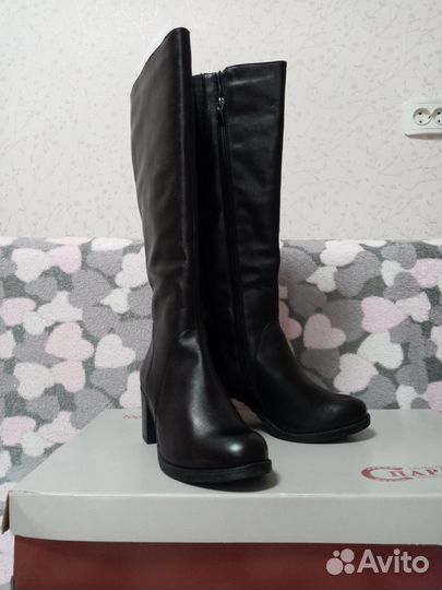 Весенние сапоги натуральная кожа 38