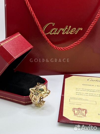 Кольцо Cartier золото Картье