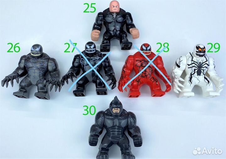 Неофициальные Лего Минифигурки Супергероев