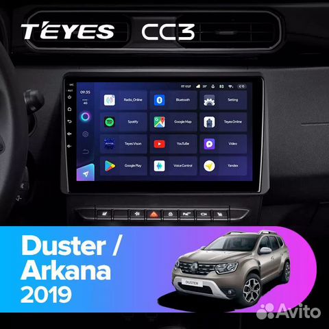 Магнитола Renault Arkana 2019+ CC3 Android 10