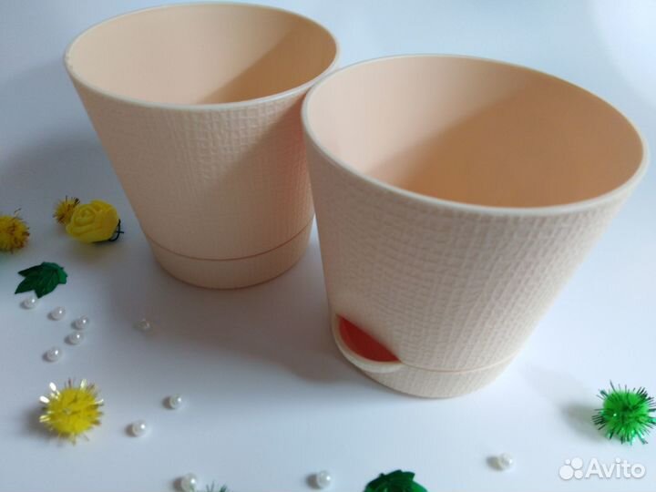 Кашпо Горшок для цветов 2 шт. Новые