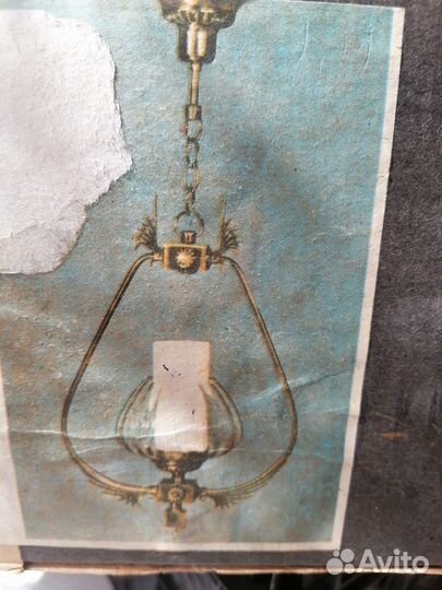 Люстра потолочная бу плюс бра, на стену