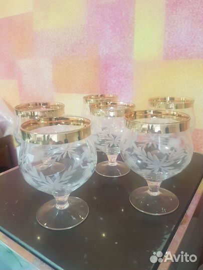 Рюмки и бокалы богемия СССР