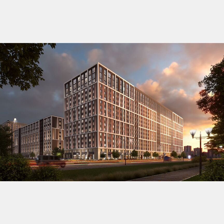 Апартаменты-студия, 23,1 м², 3/17 эт.