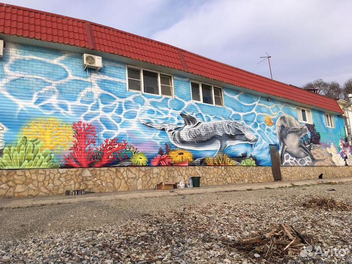 Граффити. Художественная роспись. Монументальная ж