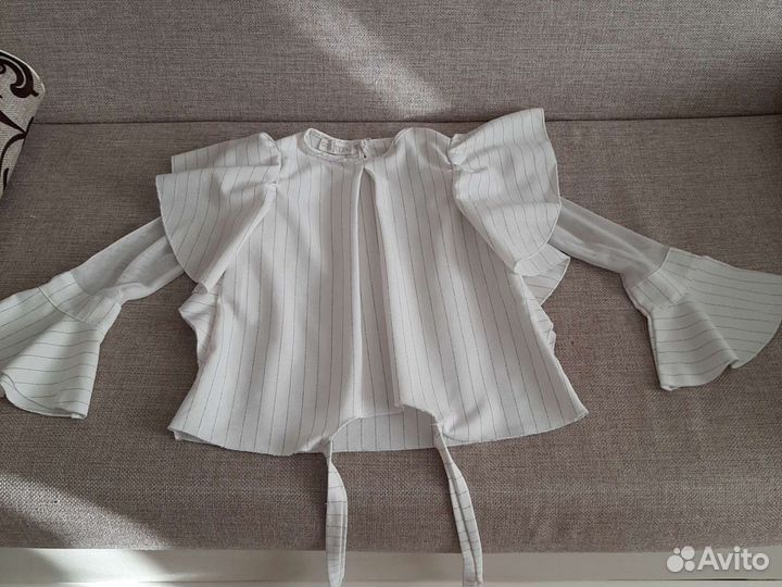 Блузка белая для девочек 134