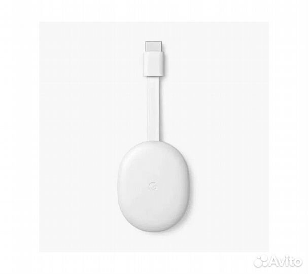 Медиаплеер Google Chromecast HD c Google TV, белый