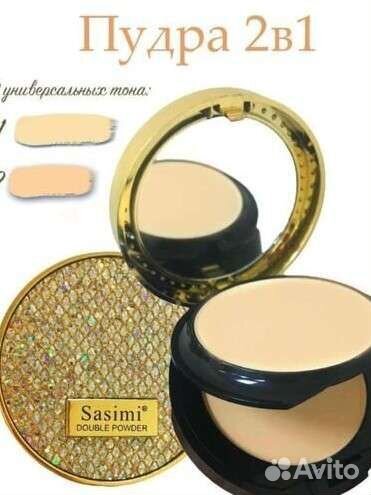 Sasimi пудра для лица 2&1 тон 01,02