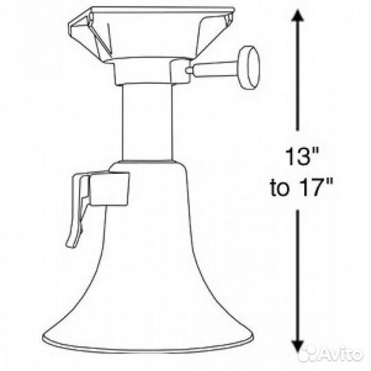 Стойка для сидений 330-430мм, алюминий