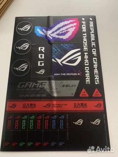 Наклейки оригинальные Asus