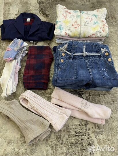 Вещи пакетом на девочку 1-2 годика