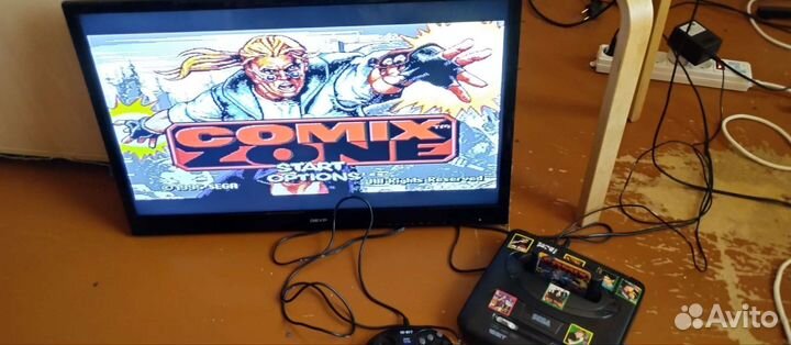 Sega mega drive 2 pal (клон из 90-ых)