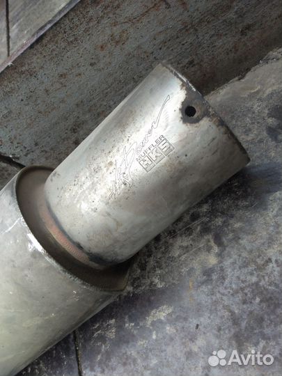 Глушитель прямоточный банка на ваз