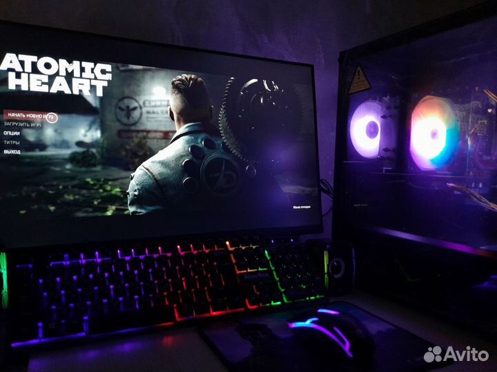 Игровой компьютер полный комплект/Xeon 2680/rx580