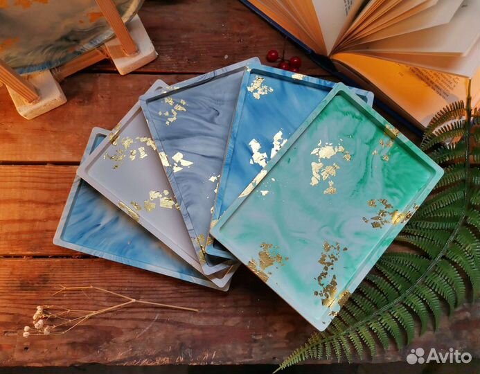 Поднос из гипса интерьерный