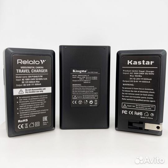 Зарядные устройства для Canon/ Nikon/ Fujifilm