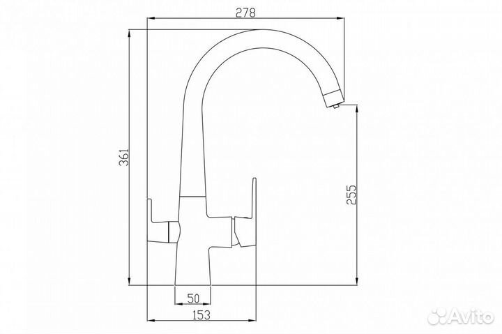 Смеситель SH 819 black BR