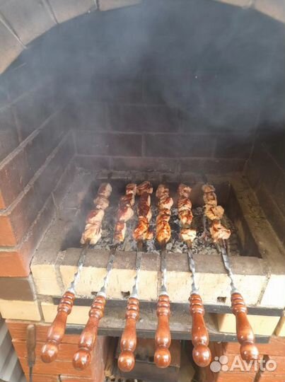 Шампура с деревянной ручкой, все размеры